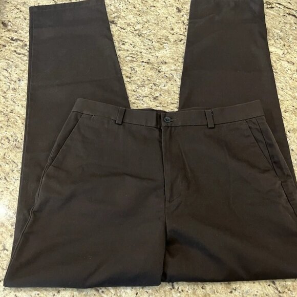 Dockers Women’s Brown Stain Defender Pants Size 16 Long 100% Cotton Chinos VTG - Picture 2 of 6